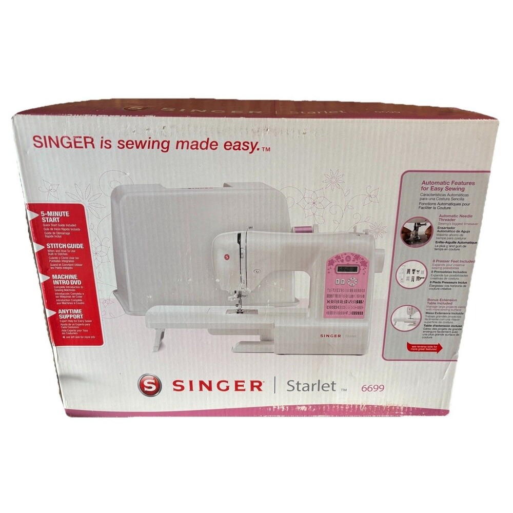 Singer Starlet 6699 Sewing Machine New Unopened Box - Easy To Use - Auto Thread
